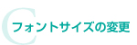 フォントサイズの変更