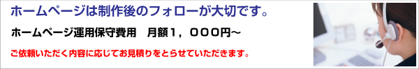 ウェブサイト保守